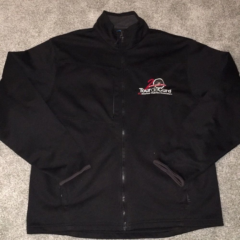 20 year American Diabetes Association Tour de cure Bike cycling road jacket XL